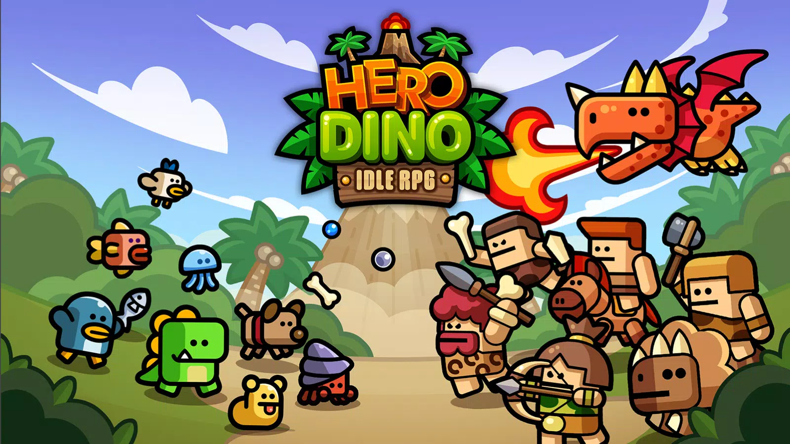 Взлом Hero Dino: Idle RPG APK Мод скачать на android